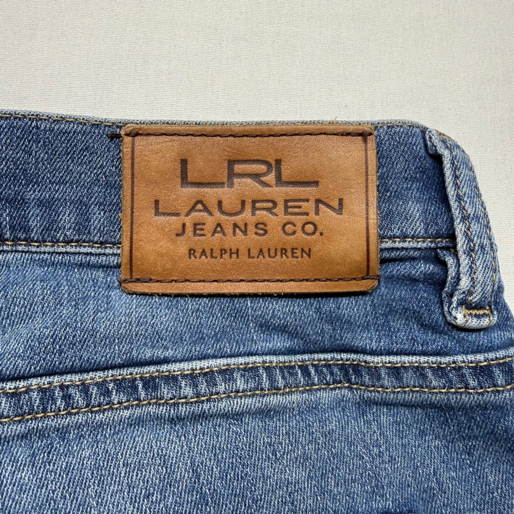 Lauren Ralph Lauren Classic Straight Jeans 32x29 Mid Rise Stretch Blue Denim - Picture 8 of 11